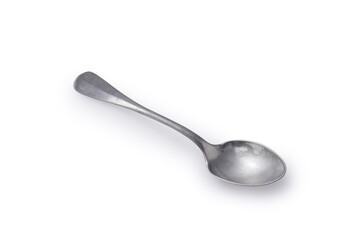 アンティークスプーン 白背景　Antique Spoon on White Background