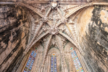 Church and monastery in Batalha Portugal