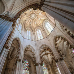 Church and monastery in Batalha Portugal