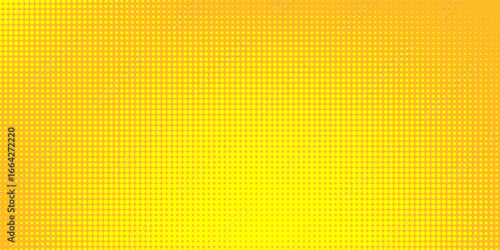 Poster dots halftone yellow and dark blue color pattern gradient grunge texture background. vector grunge. 