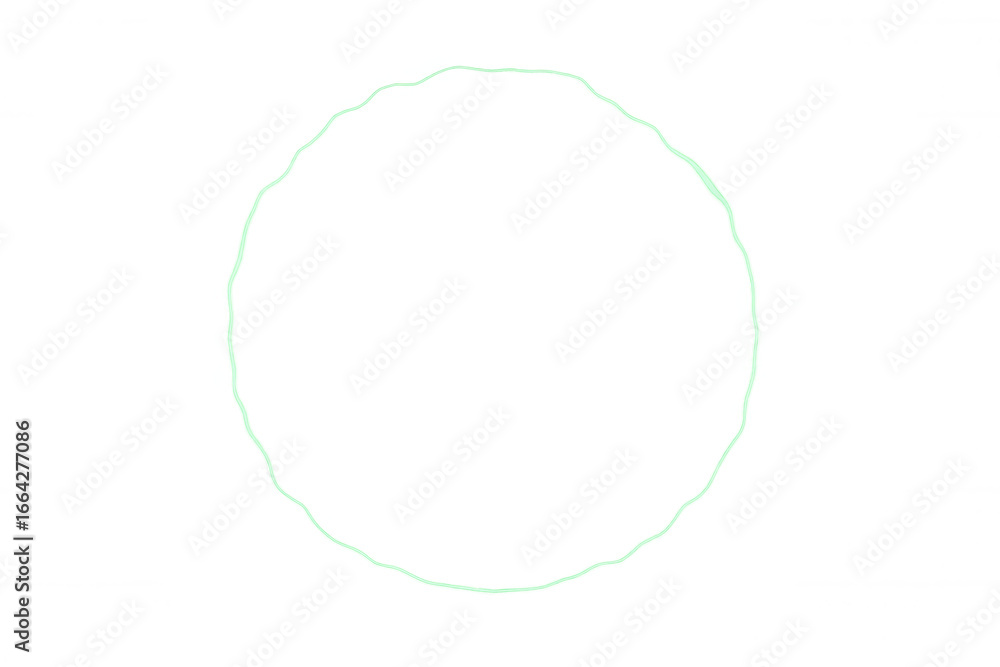 Poster irregular teal circle on a transparent background offers a modern and versatile design element for v