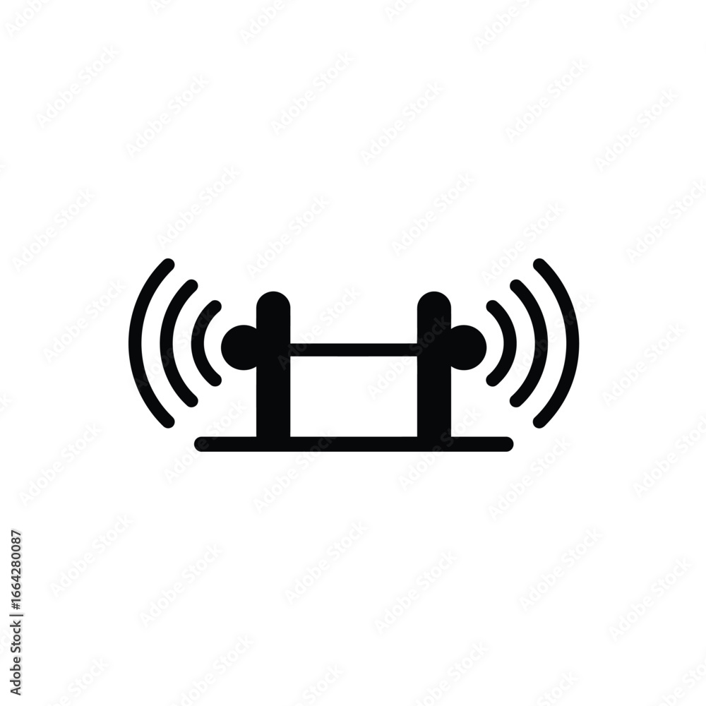 Poster signal transmission waves emanating from structure