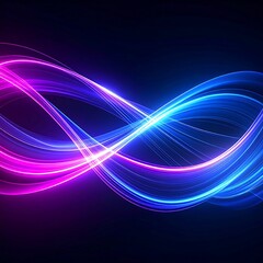 Fototapeta premium Abstract neon swirl design (1)