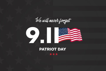 September 11th, Patriot Day background Illustration