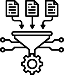 Data Analytics Vector Icon Set | Adjustable Line Weight | Chart, graph, analysis, report, growth, trend, statistics, pie chart, bar graph, line graph, scatter plot, dashboard, infographic icons