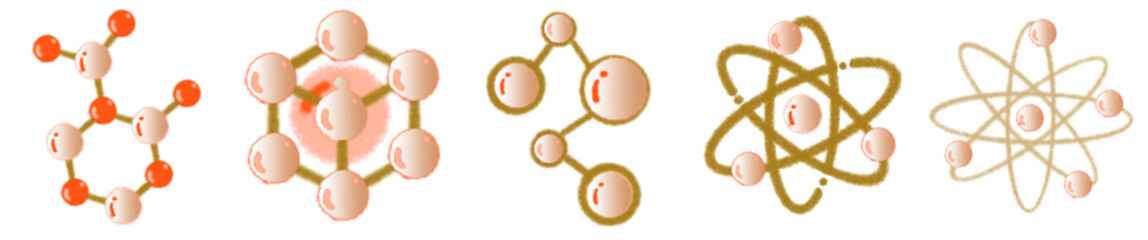 Molecular Structure PNG Illustration for Science and Chemistry Design