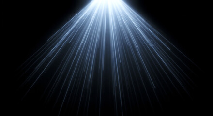 Bright Light Beam, Spotlight Effect, Dramatic Illumination