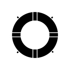 Naklejka premium Swim ring vector icon. inflatable ring illustration sign. float symbol. inner tube logo.