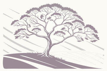 Obraz premium Minimalist geometric triangle silhouette t shirt design vector graphic with bold lines and clean shapes for apparel