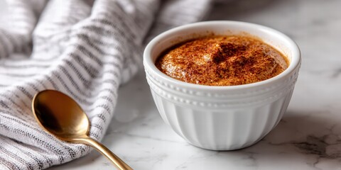 Elegant coffee cappuccino in a white ceramic mug with creamy foam and aromatic flavor perfect for breakfast or morning routine stylish food photography