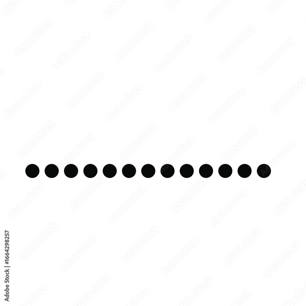 Poster black dots horizontal line circles pattern