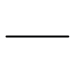 Black horizontal line simple graphic