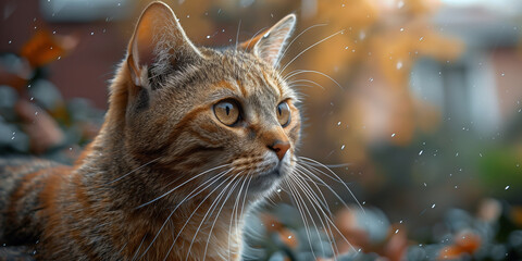 Adorable cat with bright eyes loved by all pet lovers