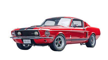 Obraz premium red car isolated on white