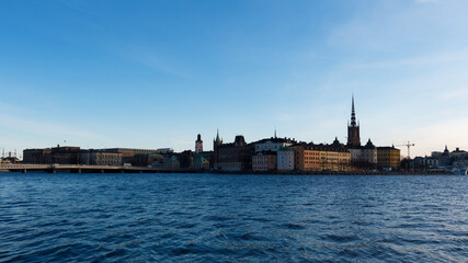 Fototapeta premium ストックホルム市庁舎からのガムラスタンを望む風景