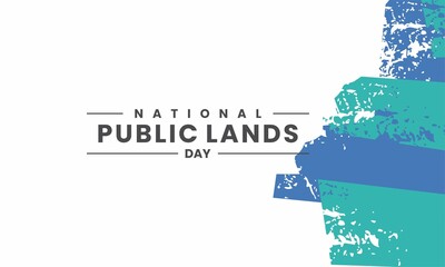 Public Lands Day design concept ,. Template for background, banner, card, poster with text writing.