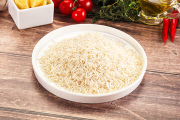 Indian cuisine - raw basmati rice