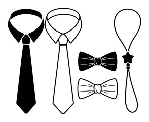 Collection of Ties and Bow Ties: Formal Wear and Accessories