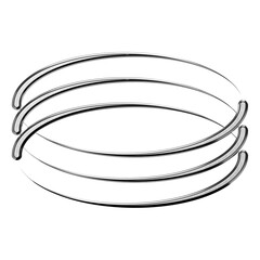 Detailed high-resolution PNG render of abstract metal forms. Clean, modern, and perfect for use in tech visuals, branding, and backgrounds.