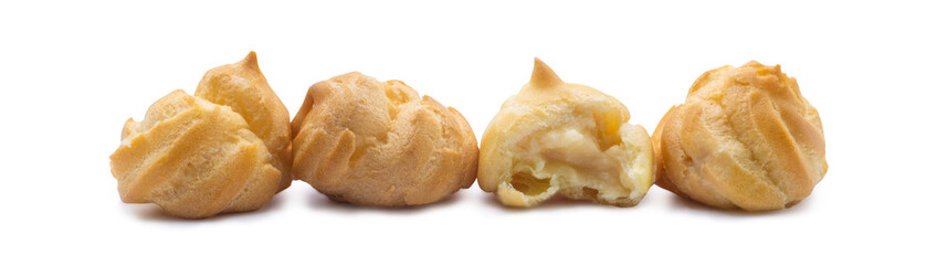 Golden Cream Puffs with Sweet Custard Filling