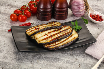  Vegan Grilled eggplant slices snack