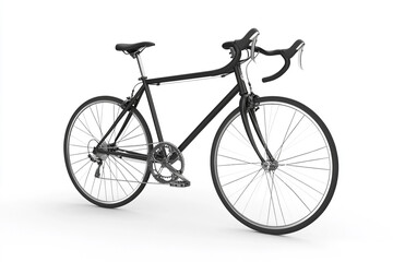 Obraz premium A 3D-Rendered Classic Road Bike