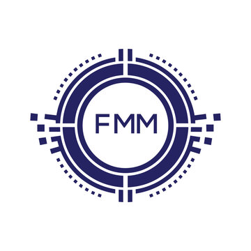 FMM Modern Abstract Circular Technology Logo Design with FMM Letter Logo.
