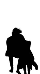 silhouette of couple 