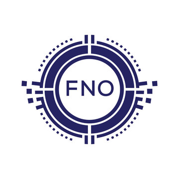 FNO Modern Abstract Circular Technology Logo Design with FNO Letter Logo.
