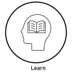 Learn Icon, Learn and Grow Framework, Learn by Practice Guide, Learn Strategy Plan, Learn and Development Manual, Learn Improvement Program