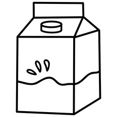 milk carton dairy product icon