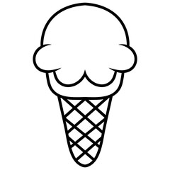 ice cream cone vector 