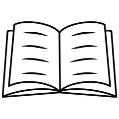 open book vector. education icon symbol