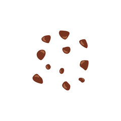 Chocolate chips vector illustration 
