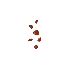 Chocolate chips vector illustration 