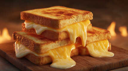 National Cheese Toast Day, golden melted cheese on crispy toast