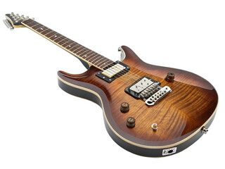 Fototapeta premium Electric Guitar with Flamed Maple Top on a transparent Background