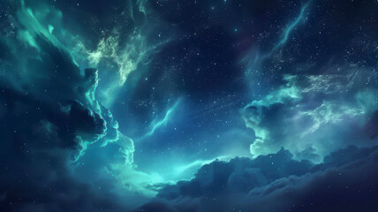 Fototapeta premium Cosmic Aurora Abstract