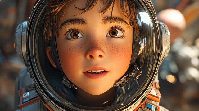Curious Young Astronaut: Exploring Space with Wonder and Fascination, a Kid's Outer Space Adventure