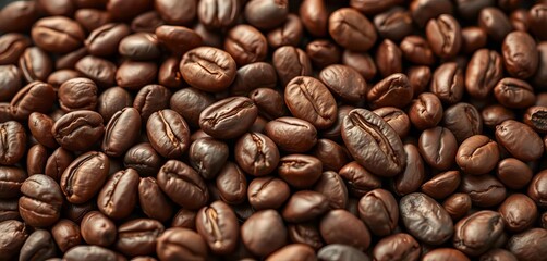 Obraz premium Close-up of raw cocoa beans, rich brown hues, natural texture, confectionery, raw material