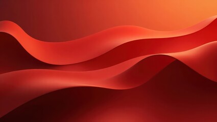 Dynamic red abstract waves create a captivating and smooth visual design.