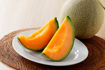 赤肉メロン 北海道富良野産　Red Melon from Furano Hokkaido