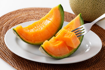 赤肉メロン 北海道富良野産　Red Melon from Furano Hokkaido