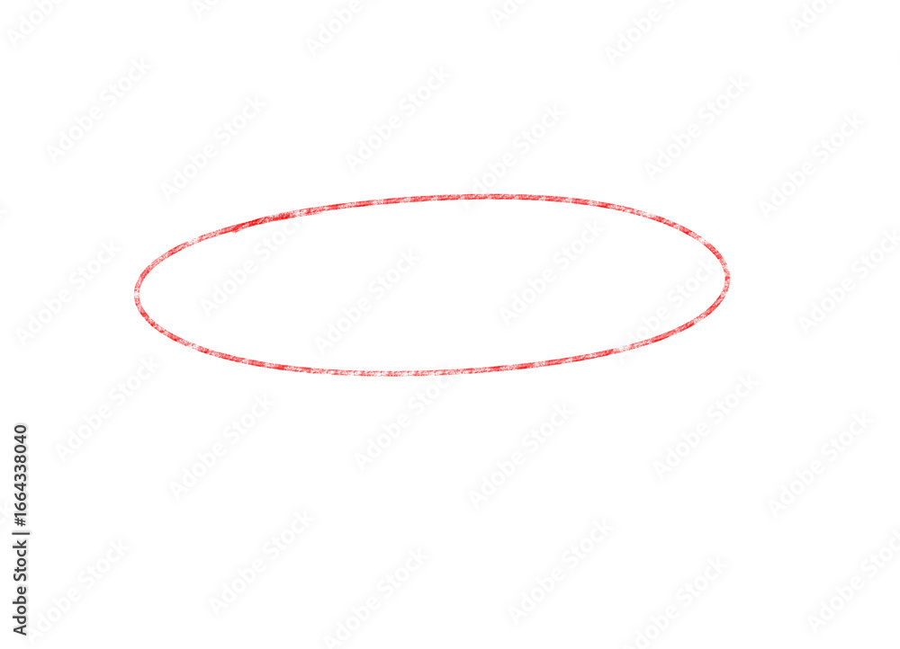 Aufkleber simple red ellipse design element art vector shape on transparent background