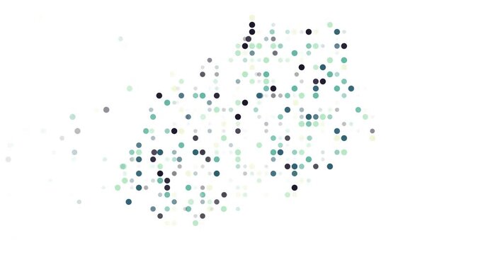 Generative Graphic Forming St Helena Ascension Tristan Map