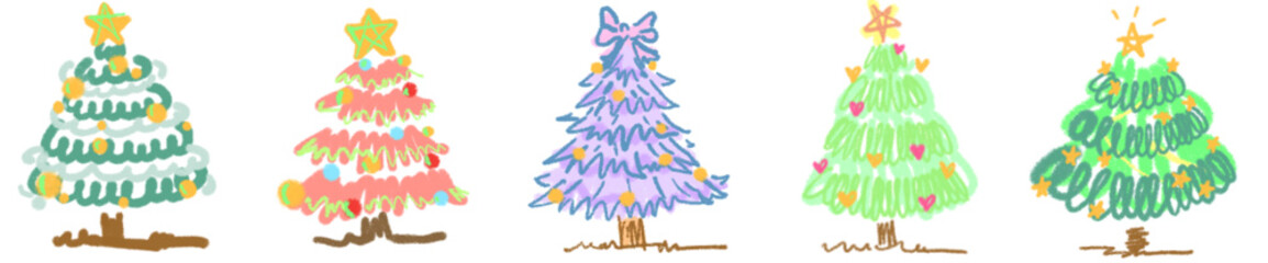 Colorful Christmas Tree PNG Clipart with Decorations for Holiday Design