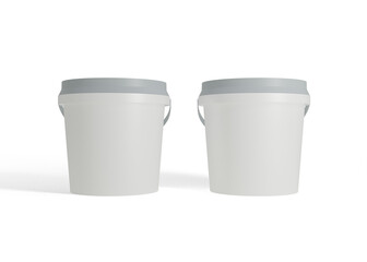 Plastic Bucket Mockup for Paint and Product Packaging Design