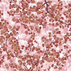 Pink And Brown Floral Pattern Design