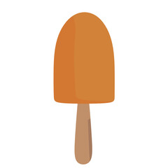Cartoon Orange Popsicle Isolated on Transparent Background
