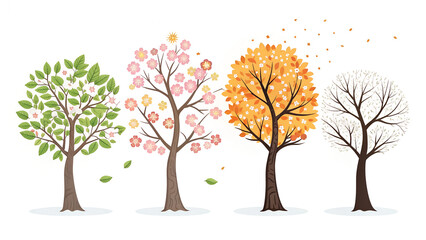 Obraz premium autumn tree with leaves